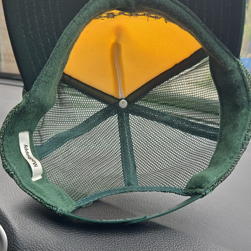 Madhappy Green White Adjustable Mesh Trucker Hat One Size Men's Classic - Picture 3 of 5